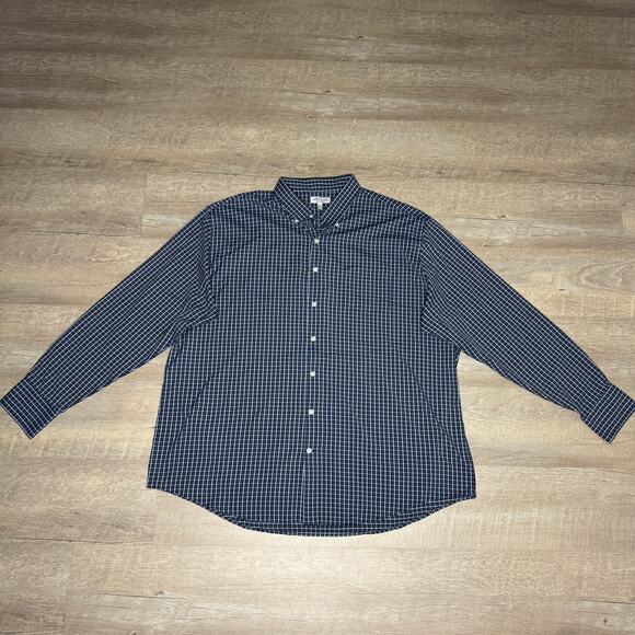 PETER MILLAR Crown Sport Summer Comfort Shirt Plaid Check Nylon Golf Club XXL - Picture 2 of 9